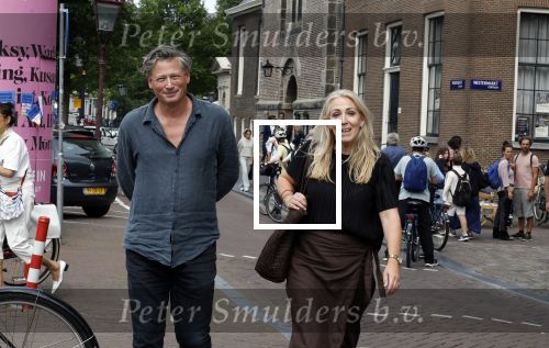 Amsterdam 7 augustus 2025
Herdenkingsdienst Derk Sauer in de westerkerk . Lilian Marijnissen met partner Joeri Jansen