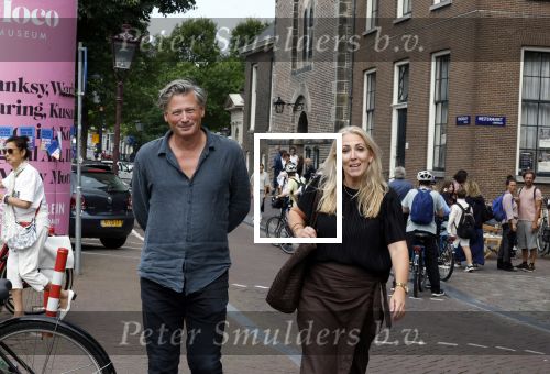 Amsterdam 7 augustus 2025
Herdenkingsdienst Derk Sauer in de westerkerk . Lilian Marijnissen met partner Joeri Jansen