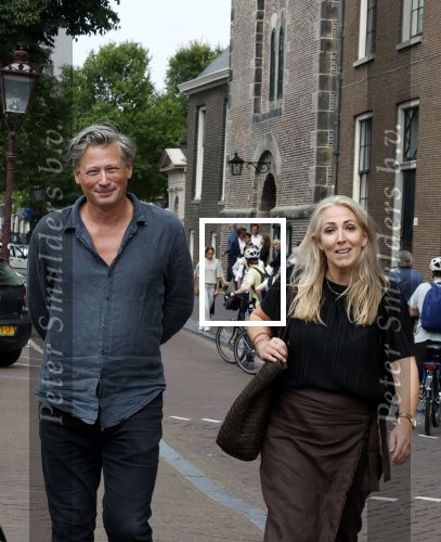 Amsterdam 7 augustus 2025
Herdenkingsdienst Derk Sauer in de westerkerk . Lilian Marijnissen met partner Joeri Jansen