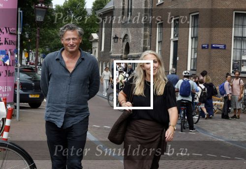 Amsterdam 7 augustus 2025
Herdenkingsdienst Derk Sauer in de westerkerk . Lilian Marijnissen met partner Joeri Jansen