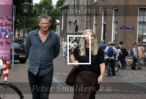 Amsterdam 7 augustus 2025
Herdenkingsdienst Derk Sauer in de westerkerk . Lilian Marijnissen met partner Joeri Jansen