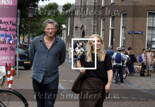 Amsterdam 7 augustus 2025
Herdenkingsdienst Derk Sauer in de westerkerk . Lilian Marijnissen met partner Joeri Jansen