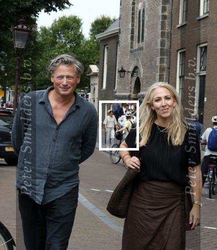 Amsterdam 7 augustus 2025
Herdenkingsdienst Derk Sauer in de westerkerk . Lilian Marijnissen met partner Joeri Jansen