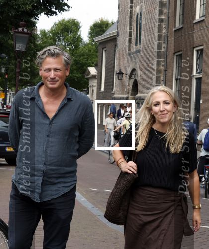 Amsterdam 7 augustus 2025
Herdenkingsdienst Derk Sauer in de westerkerk . Lilian Marijnissen met partner Joeri Jansen