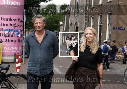 Amsterdam 7 augustus 2025
Herdenkingsdienst Derk Sauer in de westerkerk . Lilian Marijnissen met partner Joeri Jansen