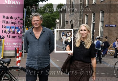 Amsterdam 7 augustus 2025
Herdenkingsdienst Derk Sauer in de westerkerk . Lilian Marijnissen met partner Joeri Jansen