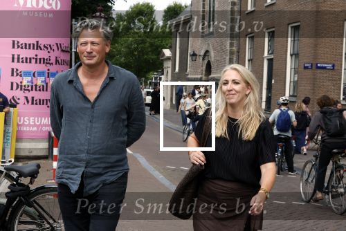 Amsterdam 7 augustus 2025
Herdenkingsdienst Derk Sauer in de westerkerk . Lilian Marijnissen met partner Joeri Jansen