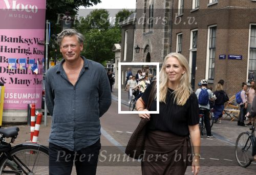 Amsterdam 7 augustus 2025
Herdenkingsdienst Derk Sauer in de westerkerk . Lilian Marijnissen met partner Joeri Jansen