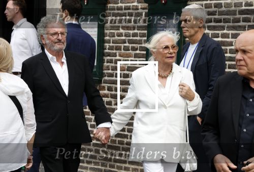 Amsterdam 7 augustus 2025
Herdenkingsdienst Derk Sauer in de westerkerk . Monique v d Ven en Edwin de Vries