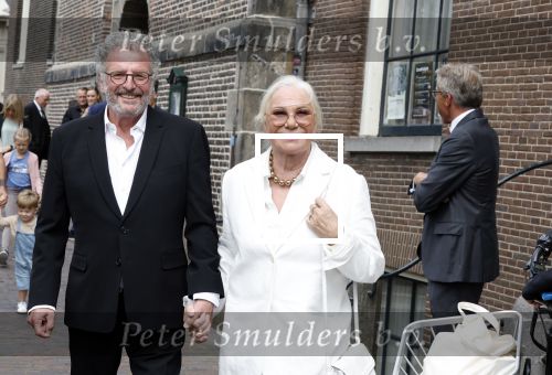 Amsterdam 7 augustus 2025
Herdenkingsdienst Derk Sauer in de westerkerk . Monique v d Ven en Edwin de Vries