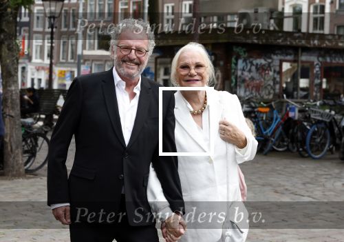 Amsterdam 7 augustus 2025
Herdenkingsdienst Derk Sauer in de westerkerk . Monique v d Ven en Edwin de Vries