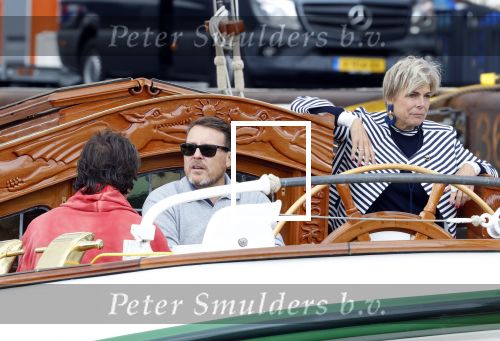 Amsterdam 22 augustus 2025
Prins Constantijn Prins Laurentien Prinses Eloise en Prins Claus Cazimir op de groene Draeck tijdens Sail Amsterdam 2025.