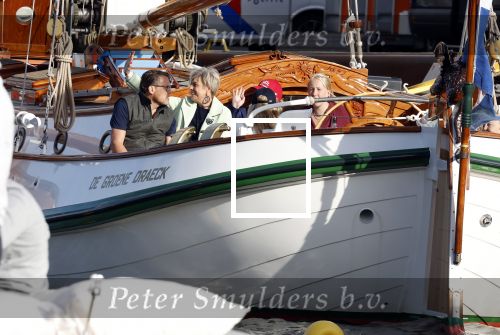 Amsterdam 21 augustus 2025
Prinses Beatrix op de groene Draeck tijdens de tweede dag van Sail . Aanwezig Prins Constantijn Prinses Laurentien Prinses Eloise en Prins Claus Cazimir