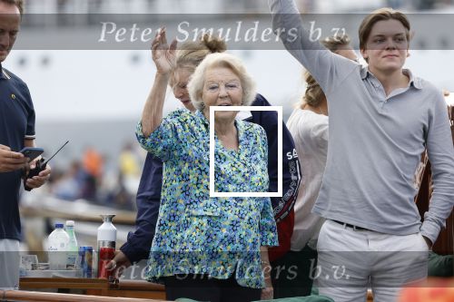 Amsterdam 21 augustus 2025
Prinses Beatrix op de groene Draeck tijdens de tweede dag van Sail . Aanwezig oa Prinses Mabel met dochters Luana en Zaria . Ook aanwezig prins Cazimir en prinses Carolina de Bourbon de Parma met haar kinderen Alaia en Xavier .
Ook de moeder van Prinses Mabel was aanwezig .