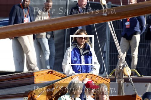 Amsterdam 21 augustus 2025
Prinses Beatrix op de groene Draeck tijdens de tweede dag van Sail . Aanwezig Prins Constantijn Prinses Laurentien Prinses Eloise en Prins Claus Cazimir