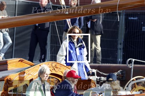 Amsterdam 21 augustus 2025
Prinses Beatrix op de groene Draeck tijdens de tweede dag van Sail . Aanwezig Prins Constantijn Prinses Laurentien Prinses Eloise en Prins Claus Cazimir