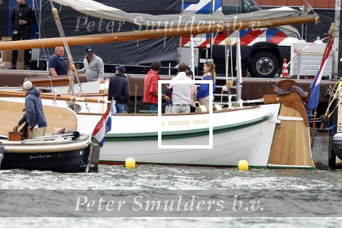 Amsterdam 22 augustus 2025
Prins Constantijn Prins Laurentien Prinses Eloise en Prins Claus Cazimir op de groene Draeck tijdens Sail Amsterdam 2025.
