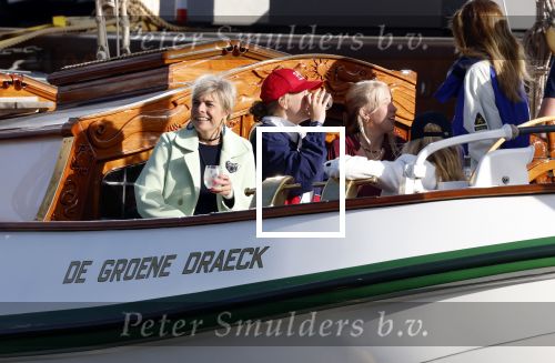 Amsterdam 21 augustus 2025
Prinses Beatrix op de groene Draeck tijdens de tweede dag van Sail . Aanwezig Prins Constantijn Prinses Laurentien Prinses Eloise en Prins Claus Cazimir