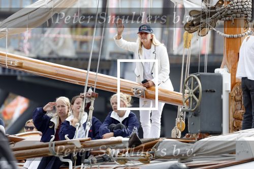 Amsterdam 21 augustus 2025
Prinses Beatrix op de groene Draeck tijdens de tweede dag van Sail . Aanwezig oa Prinses Mabel met dochters Luana en Zaria . Ook aanwezig prins Cazimir en prinses Carolina de Bourbon de Parma met haar kinderen Alaia en Xavier .
Ook de moeder van Prinses Mabel was aanwezig .