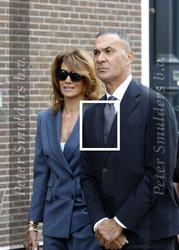 Amsterdam 7 augustus 2025
Herdenkingsdienst Derk Sauer in de westerkerk . Ruud Gullit met partner Karin de Rooij