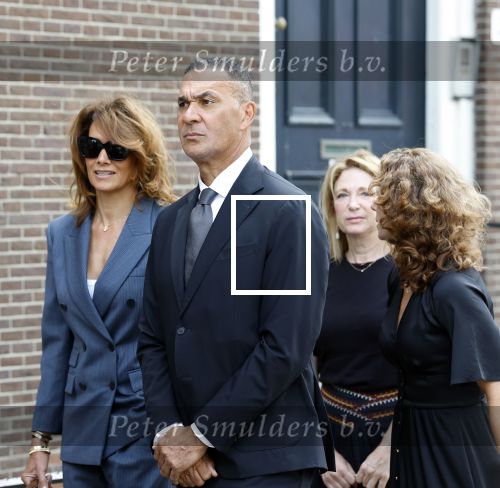 Amsterdam 7 augustus 2025
Herdenkingsdienst Derk Sauer in de westerkerk . Ruud Gullit met partner Karin de Rooij