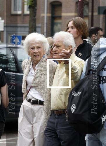 Amsterdam 7 augustus 2025
Herdenkingsdienst Derk Sauer in de westerkerk . Sonja Barend en haar man Abel Cahen