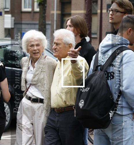 Amsterdam 7 augustus 2025
Herdenkingsdienst Derk Sauer in de westerkerk . Sonja Barend en haar man Abel Cahen