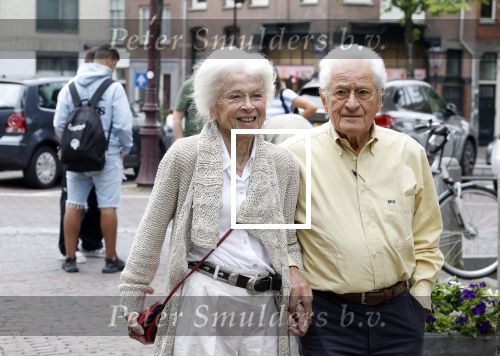 Amsterdam 7 augustus 2025
Herdenkingsdienst Derk Sauer in de westerkerk . Sonja Barend en haar man Abel Cahen