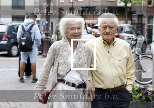 Amsterdam 7 augustus 2025
Herdenkingsdienst Derk Sauer in de westerkerk . Sonja Barend en haar man Abel Cahen