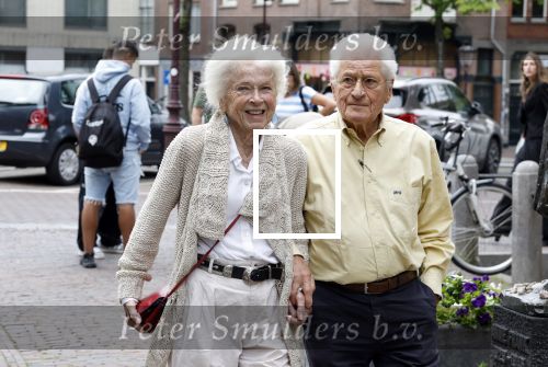 Amsterdam 7 augustus 2025
Herdenkingsdienst Derk Sauer in de westerkerk . Sonja Barend en haar man Abel Cahen