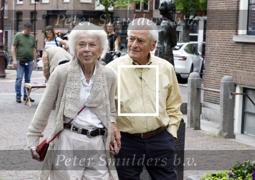 Amsterdam 7 augustus 2025
Herdenkingsdienst Derk Sauer in de westerkerk . Sonja Barend en haar man Abel Cahen