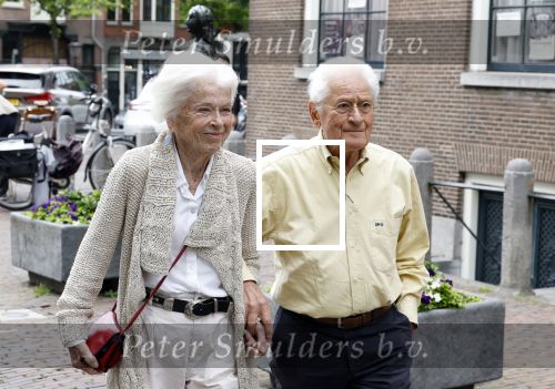 Amsterdam 7 augustus 2025
Herdenkingsdienst Derk Sauer in de westerkerk . Sonja Barend en haar man Abel Cahen