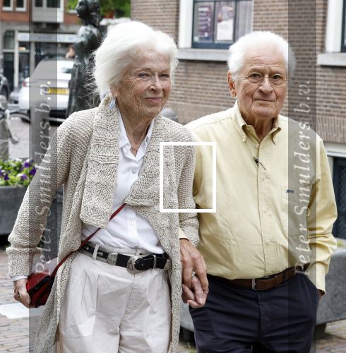 Amsterdam 7 augustus 2025
Herdenkingsdienst Derk Sauer in de westerkerk . Sonja Barend en haar man Abel Cahen