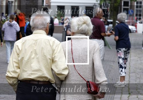 Amsterdam 7 augustus 2025
Herdenkingsdienst Derk Sauer in de westerkerk . Sonja Barend en haar man Abel Cahen