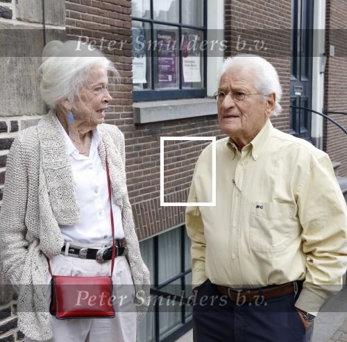 Amsterdam 7 augustus 2025
Herdenkingsdienst Derk Sauer in de westerkerk . Sonja Barend en haar man Abel Cahen