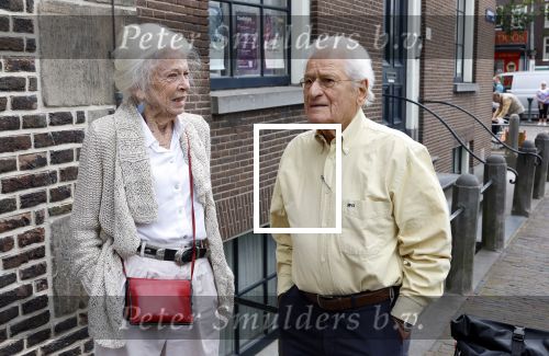 Amsterdam 7 augustus 2025
Herdenkingsdienst Derk Sauer in de westerkerk . Sonja Barend en haar man Abel Cahen