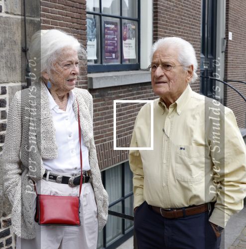 Amsterdam 7 augustus 2025
Herdenkingsdienst Derk Sauer in de westerkerk . Sonja Barend en haar man Abel Cahen