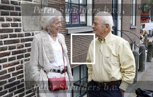 Amsterdam 7 augustus 2025
Herdenkingsdienst Derk Sauer in de westerkerk . Sonja Barend en haar man Abel Cahen