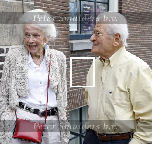 Amsterdam 7 augustus 2025
Herdenkingsdienst Derk Sauer in de westerkerk . Sonja Barend en haar man Abel Cahen