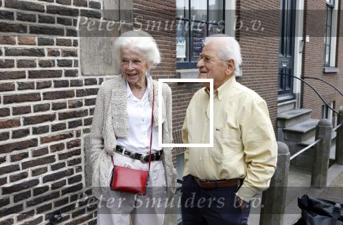 Amsterdam 7 augustus 2025
Herdenkingsdienst Derk Sauer in de westerkerk . Sonja Barend en haar man Abel Cahen