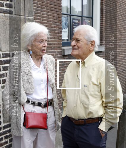 Amsterdam 7 augustus 2025
Herdenkingsdienst Derk Sauer in de westerkerk . Sonja Barend en haar man Abel Cahen