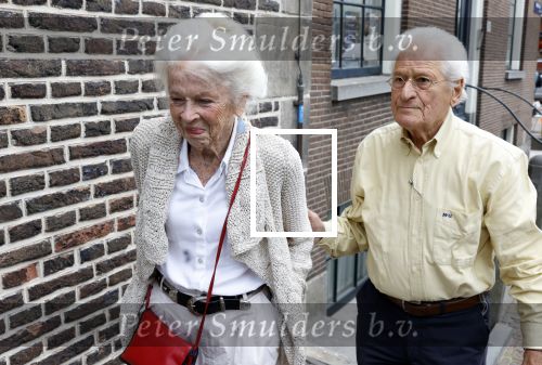 Amsterdam 7 augustus 2025
Herdenkingsdienst Derk Sauer in de westerkerk . Sonja Barend en haar man Abel Cahen