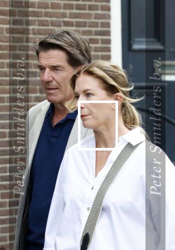 Amsterdam 7 augustus 2025
Herdenkingsdienst Derk Sauer in de westerkerk . Twan Huys met partner Cheryl Franks