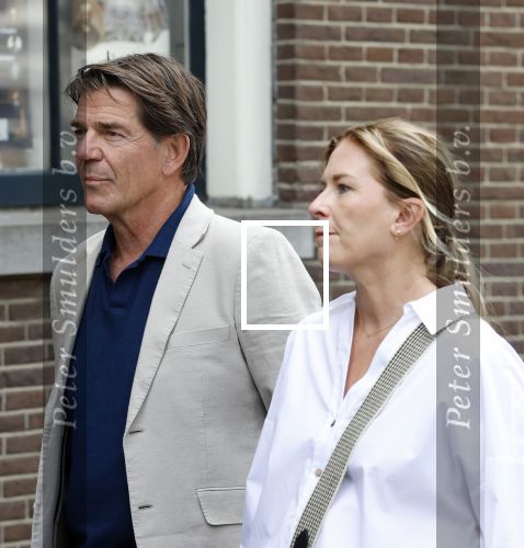 Amsterdam 7 augustus 2025
Herdenkingsdienst Derk Sauer in de westerkerk . Twan Huys met partner Cheryl Franks