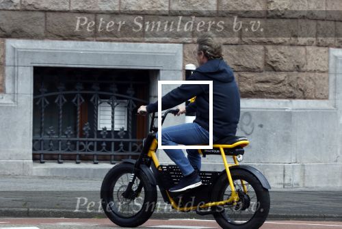 Amsterdam 5 augustus 2025
Wim Beelen op zijn Fatbike bij het conservatorium Hotel