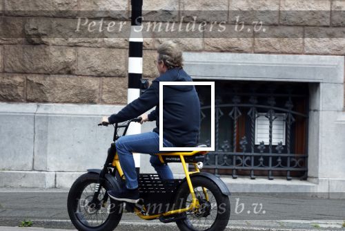 Amsterdam 5 augustus 2025
Wim Beelen op zijn Fatbike bij het conservatorium Hotel