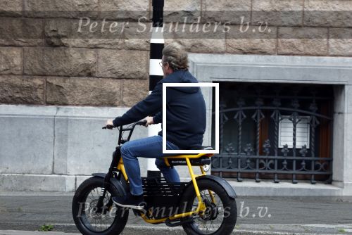 Amsterdam 5 augustus 2025
Wim Beelen op zijn Fatbike bij het conservatorium Hotel