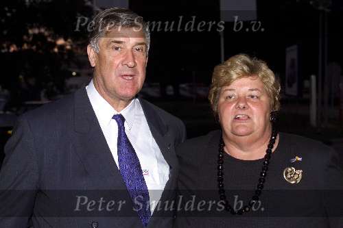 Amsterdam 17 September 1999
Uitreiking boek over 100 jaar Top-sport met o.a. Prins Willem Alexander
Anton Geesink met Erica Terpstra