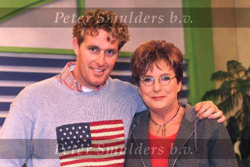 Hilversum 29 September 1999
Catherine Keyl in de studio.
met Edwin Smulders.