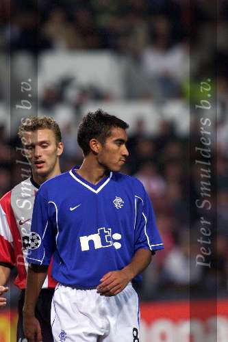 Eindhoven 28 September 1999
PSV-Glasgow Rangers 0-1
Giovanni v Bronckhorst .